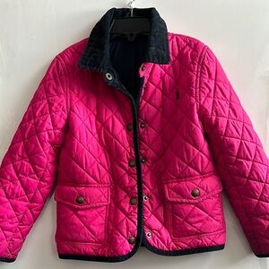 POLO RALPH LAUREN Girls Quilted Barn Jacket Size 5